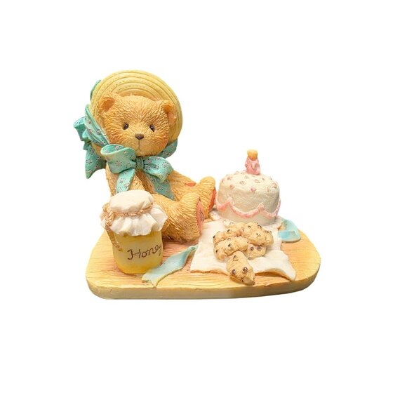 Cherished Teddies Anna "Hooray for You Birthday Bear 1991 Figurine - Picture 1 of 10